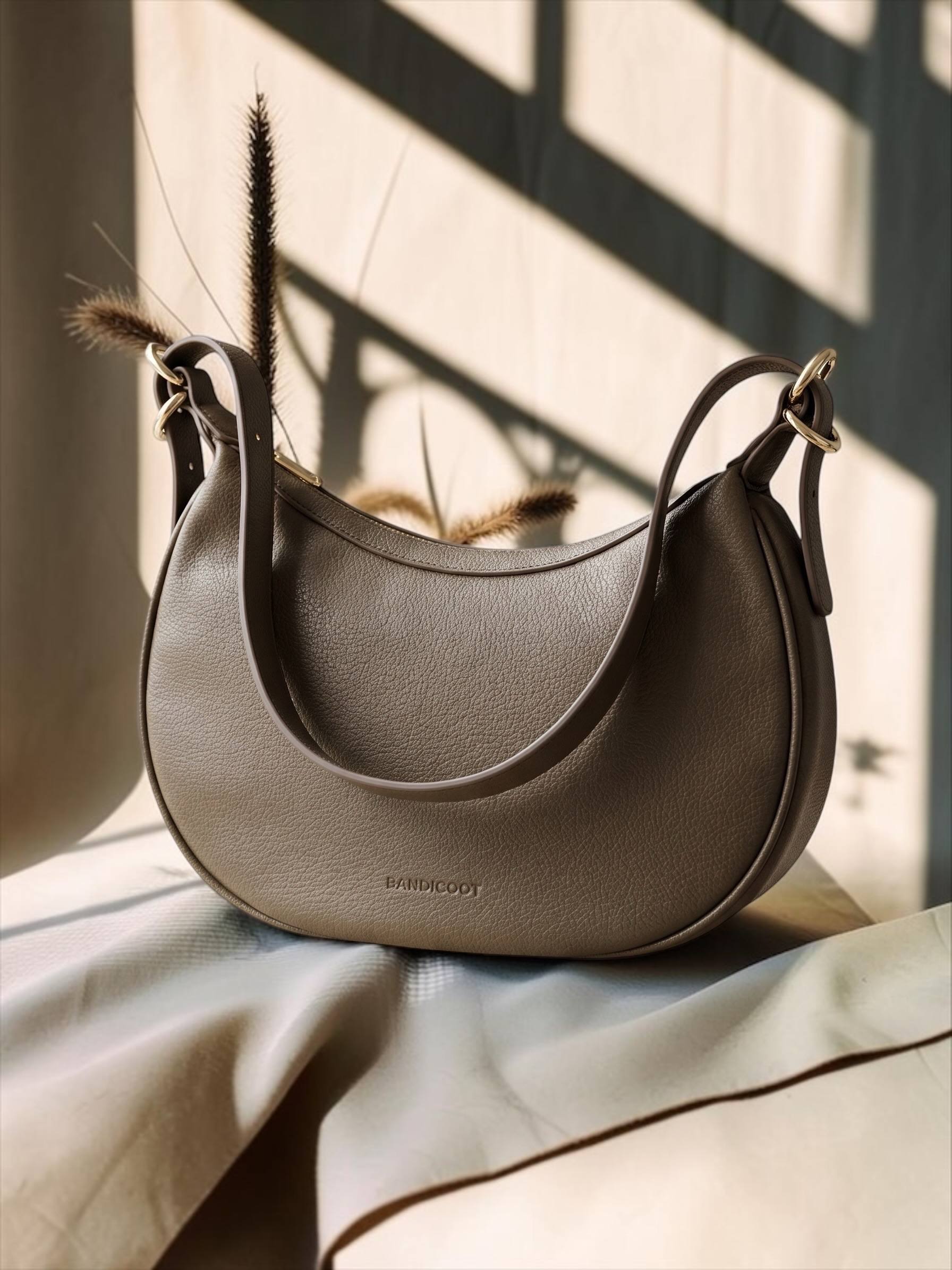 Ladies Brown Crossbody Bag